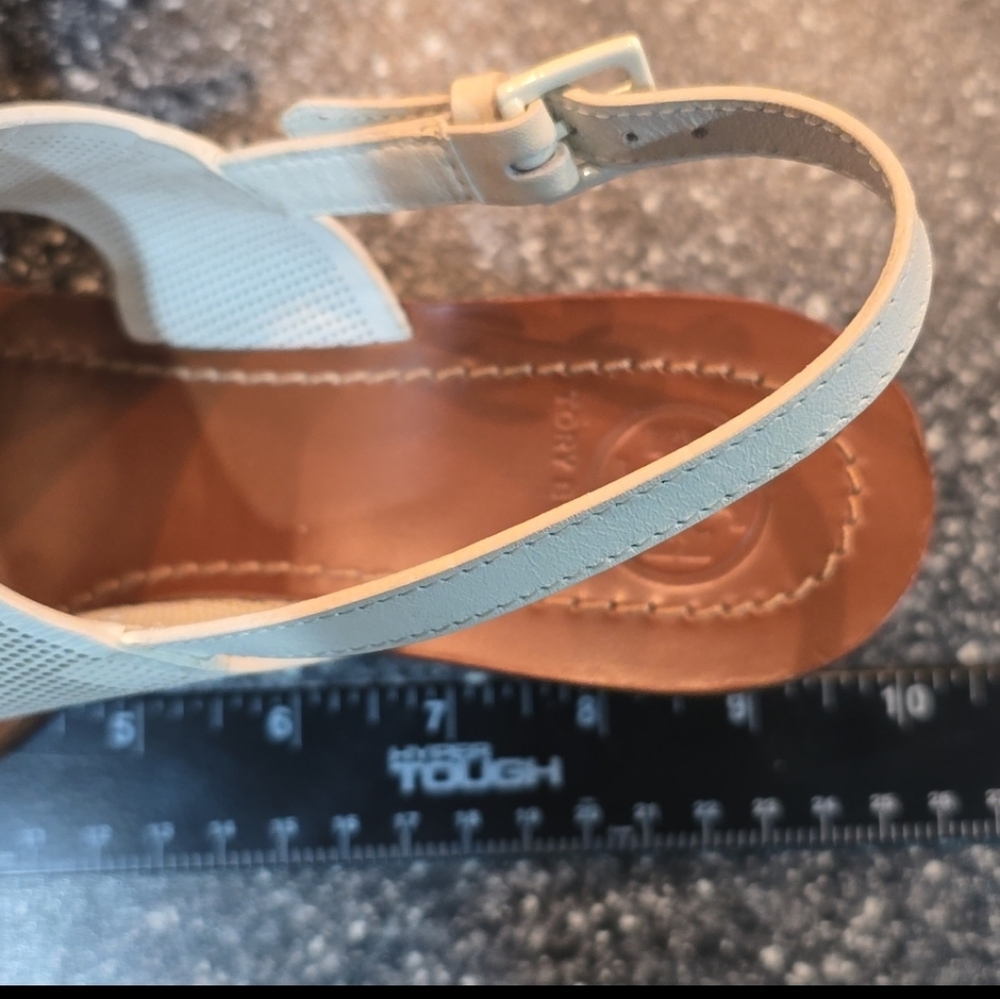 Tory Burch Lowell II Ladies Size 8 White Leather Sandals - Picture 12 of 13
